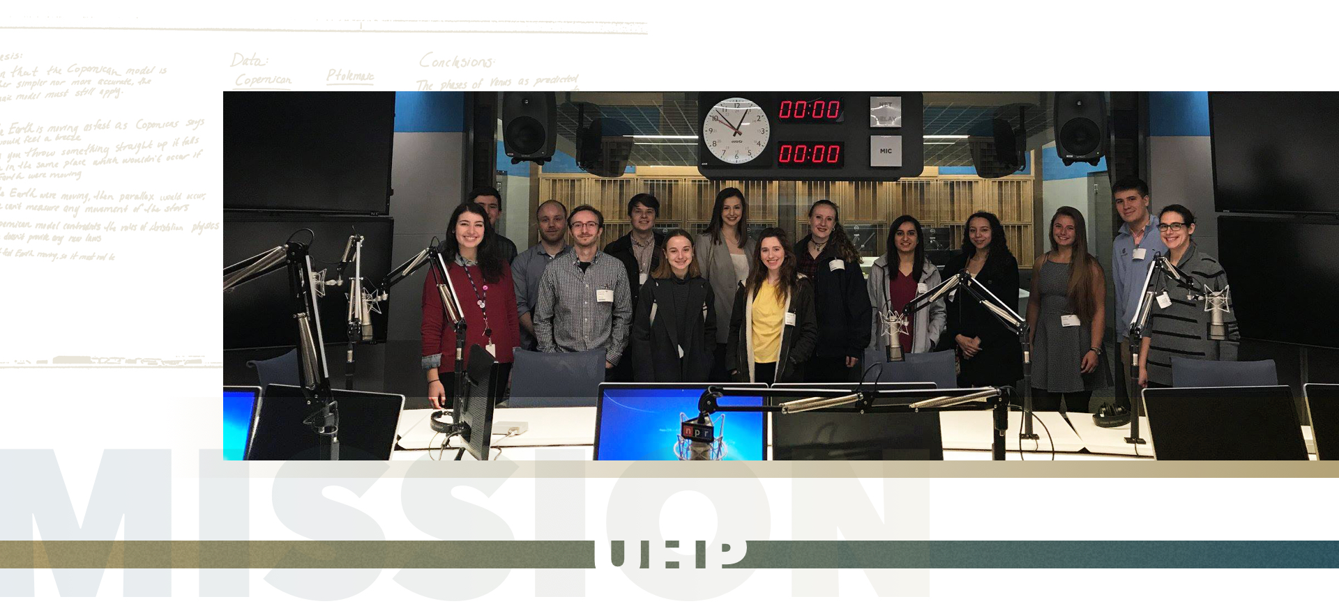 GW Students at NPR; Mission
